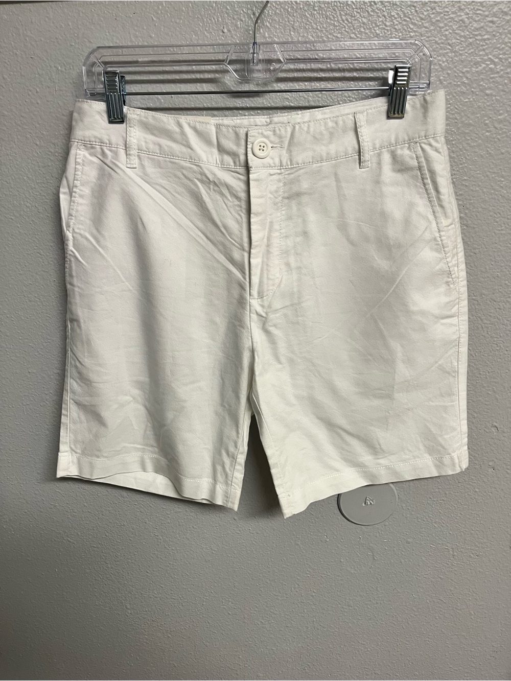 American Apparel White Oxford Shorts Cotton Women’s 7”